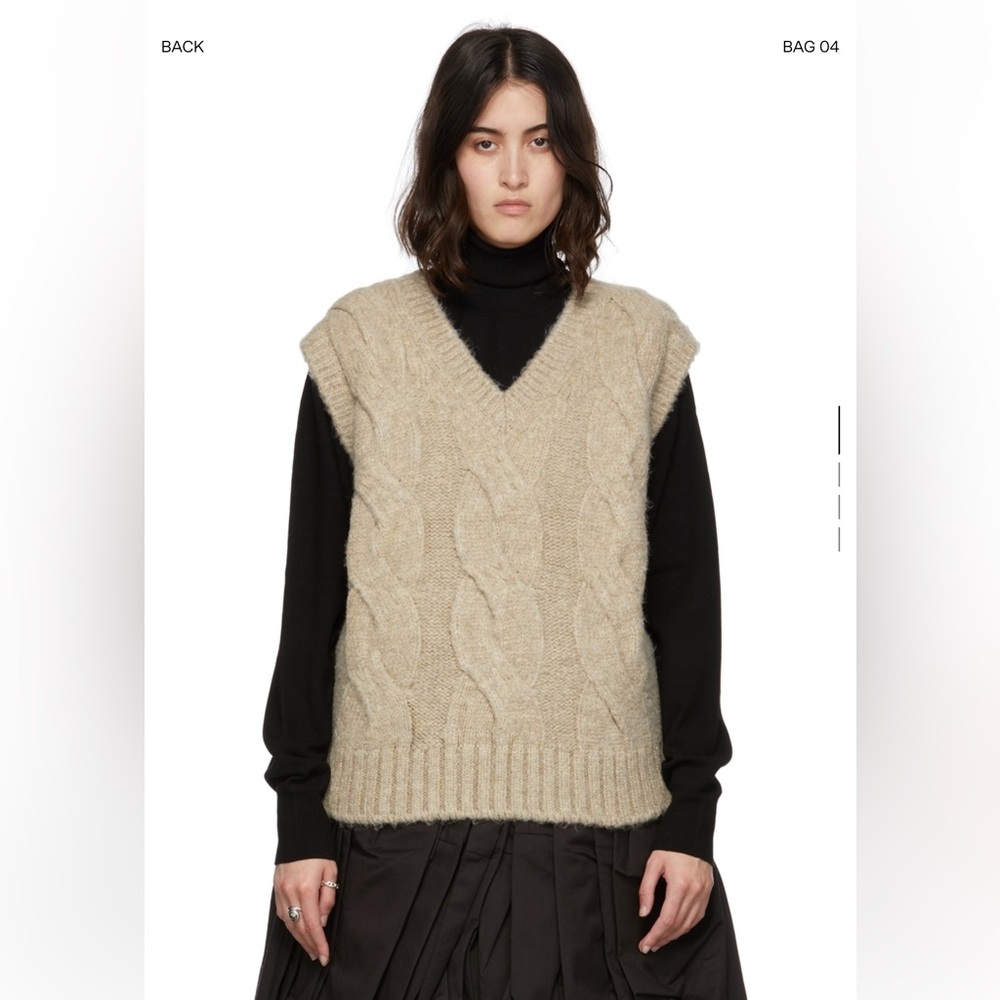 WE11DONE Cable Knit Vest